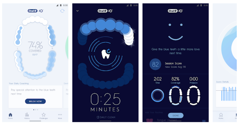 אפליקצית הציחצוח של Oral b